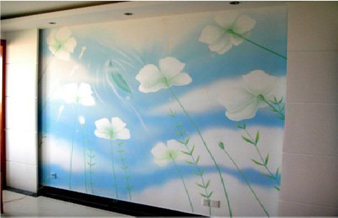 三都画墙绘怎么画好白云的蓬松感？