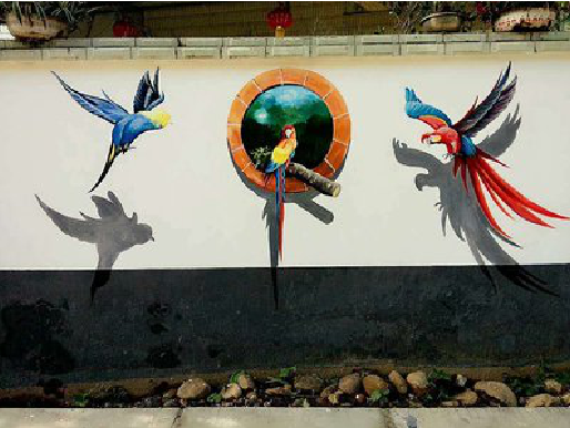 三都视觉错位-3D墙绘设计