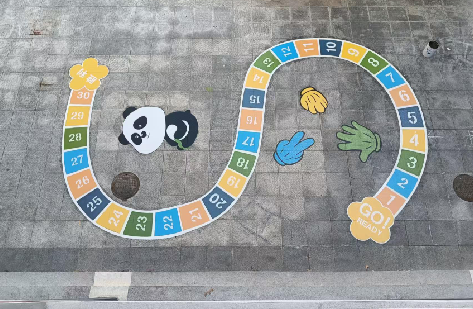 三都地面游戏彩绘