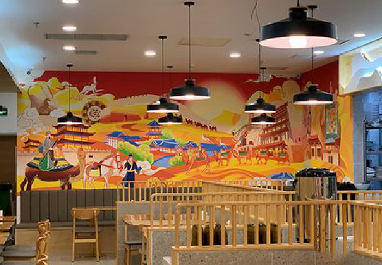 三都商业空间彩绘介绍。